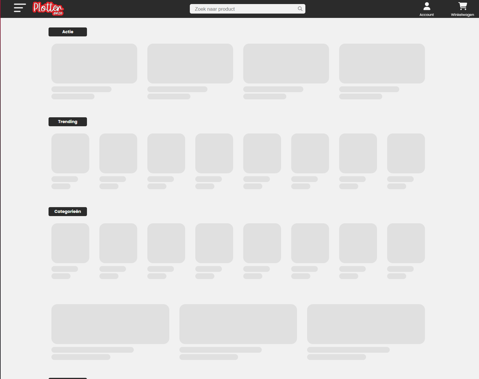 Plotterenzo - Een complete webshop met betalingsintegratie en een gebruiksvriendelijke interface.